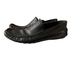 BALLY WALDER Men's Trainspot Black Leather Loafer Driver